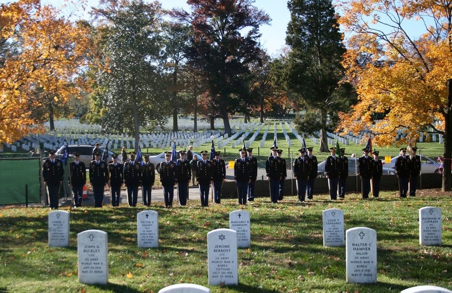  Men and flags from every company of the 3d U.S. Infantry Regiment (The Old Guard)