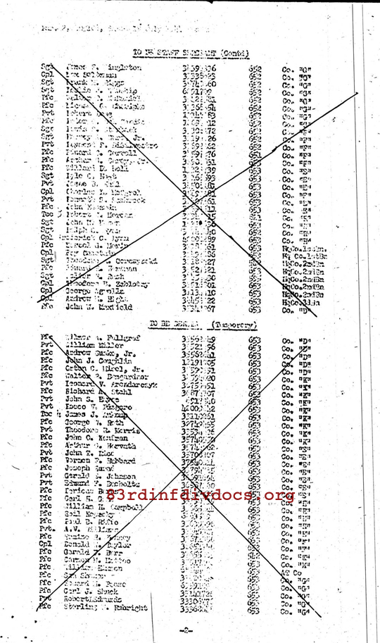 Morning report A Co, 1944-07-19, page 3 Morning report