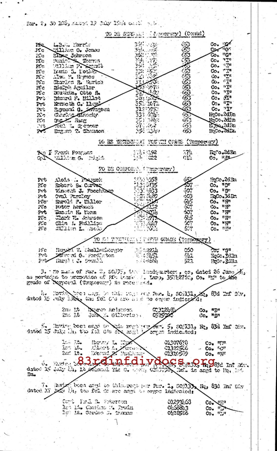 Morning report A Co, 1944-07-19, page 4 Morning report