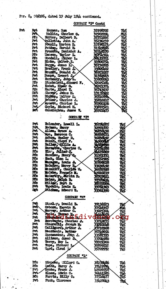 Morning report A Co, 1944-07-19, page 7 Morning report