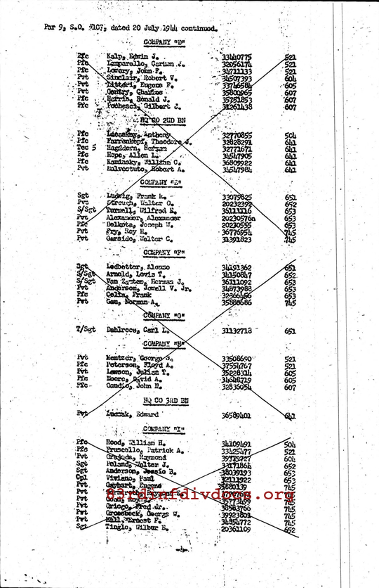 Morning report A Co, 1944-07-19, page 12 Morning report