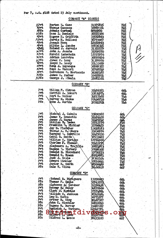 Morning report A Co, 1944-07-23, page 4 Morning report