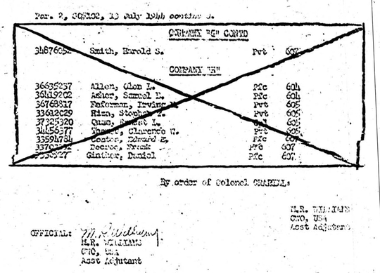 Morning report B Co, 1944-07-13, page 5 Morning report