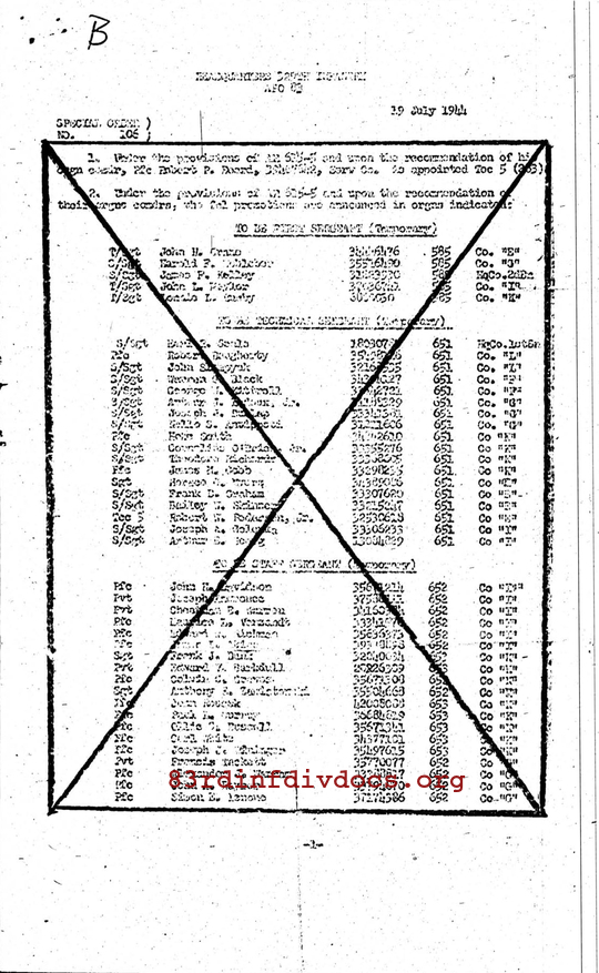 Morning report B Co, 1944-07-19, page 3 Morning report
