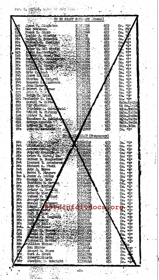 Morning report B Co, 1944-07-19, page 4 Morning report