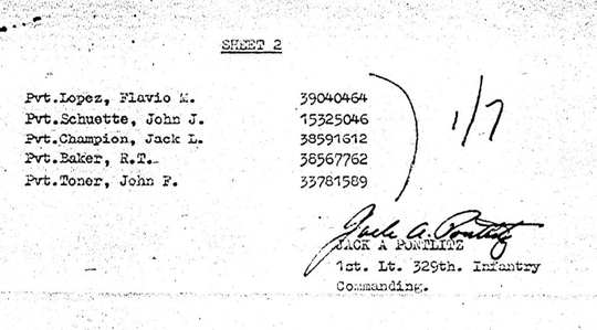 Morning report B Co, 1944-08-25, page 3 Morning report