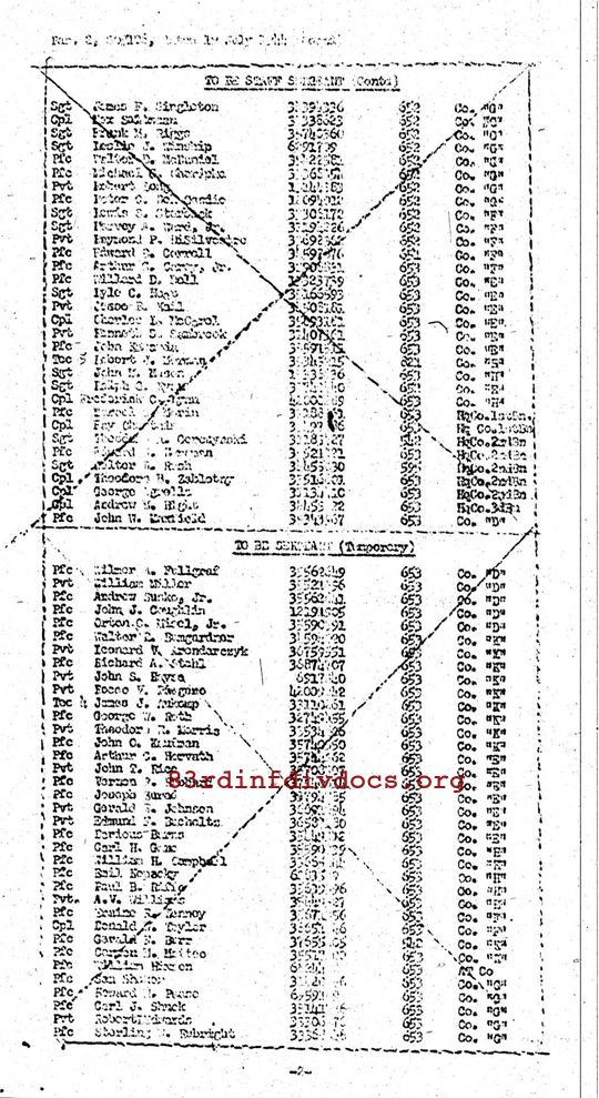Morning report C Co, 1944-07-19, page 3 Morning report