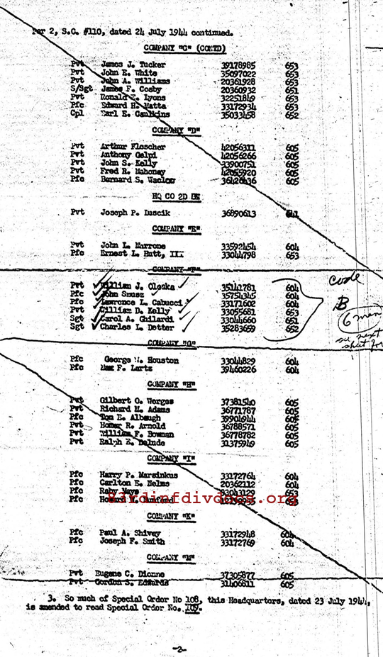 Morning report F Co, 1944-07-24, page 3 Morning report