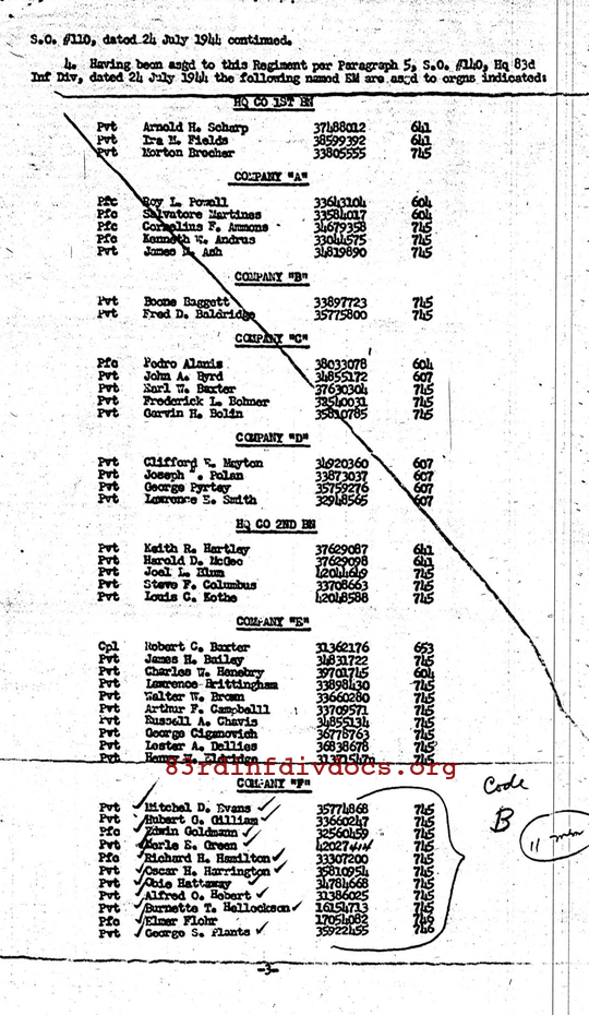 Morning report F Co, 1944-07-24, page 4 Morning report