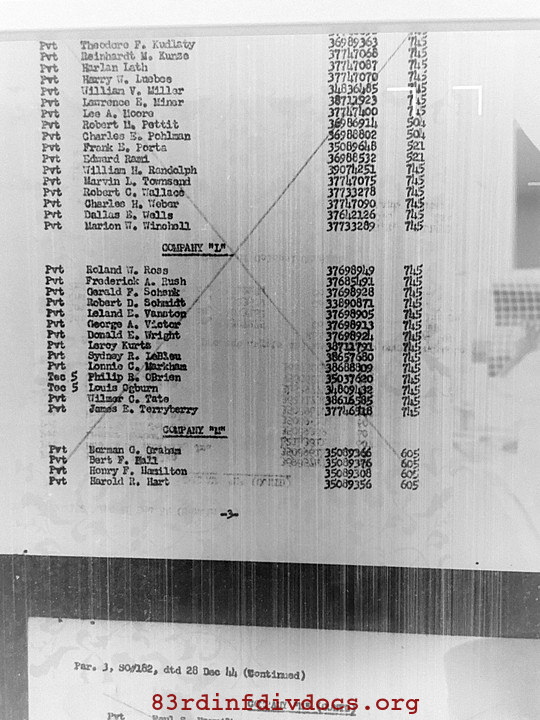 Morning report F Co, 1944-12-31, page 7 Morning report
