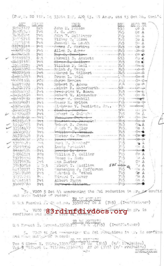 Morning report A Co, 1944-10-13, page 3 Morning report