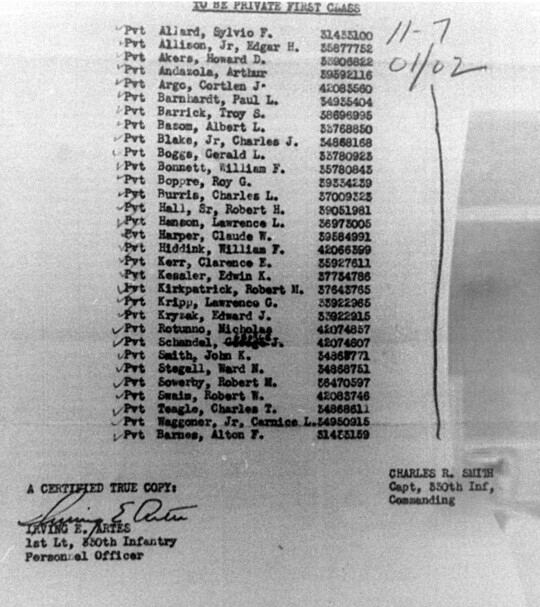 Morning report A Co, 1945-02-01, page 2 Morning report