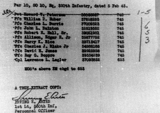 Morning report A Co, 1945-02-08, page 2 Morning report