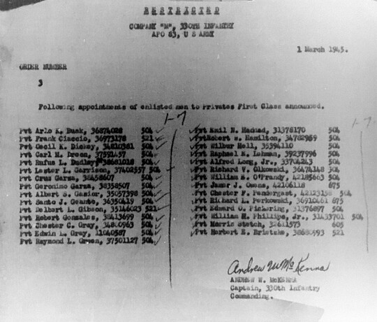 Morning report M Co, 1945-03-02, page 2 Morning report