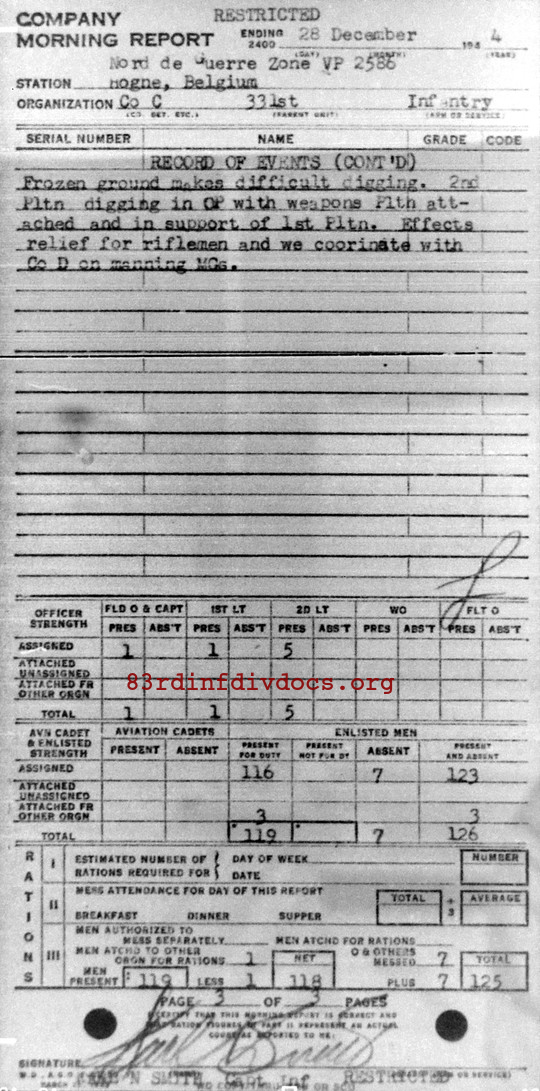 Morning report C Co, 1944-12-28, page 3 Morning report