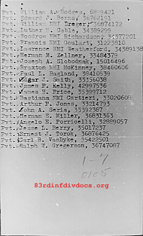 Morning report K Co, 1944-05-01, page 2 Morning report